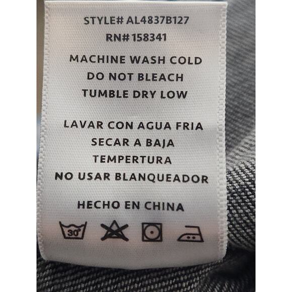 Austin Landing Jean Crop Vest Women's XS Gray Suede Fringe Studded Embroidered - Picture 5 of 8